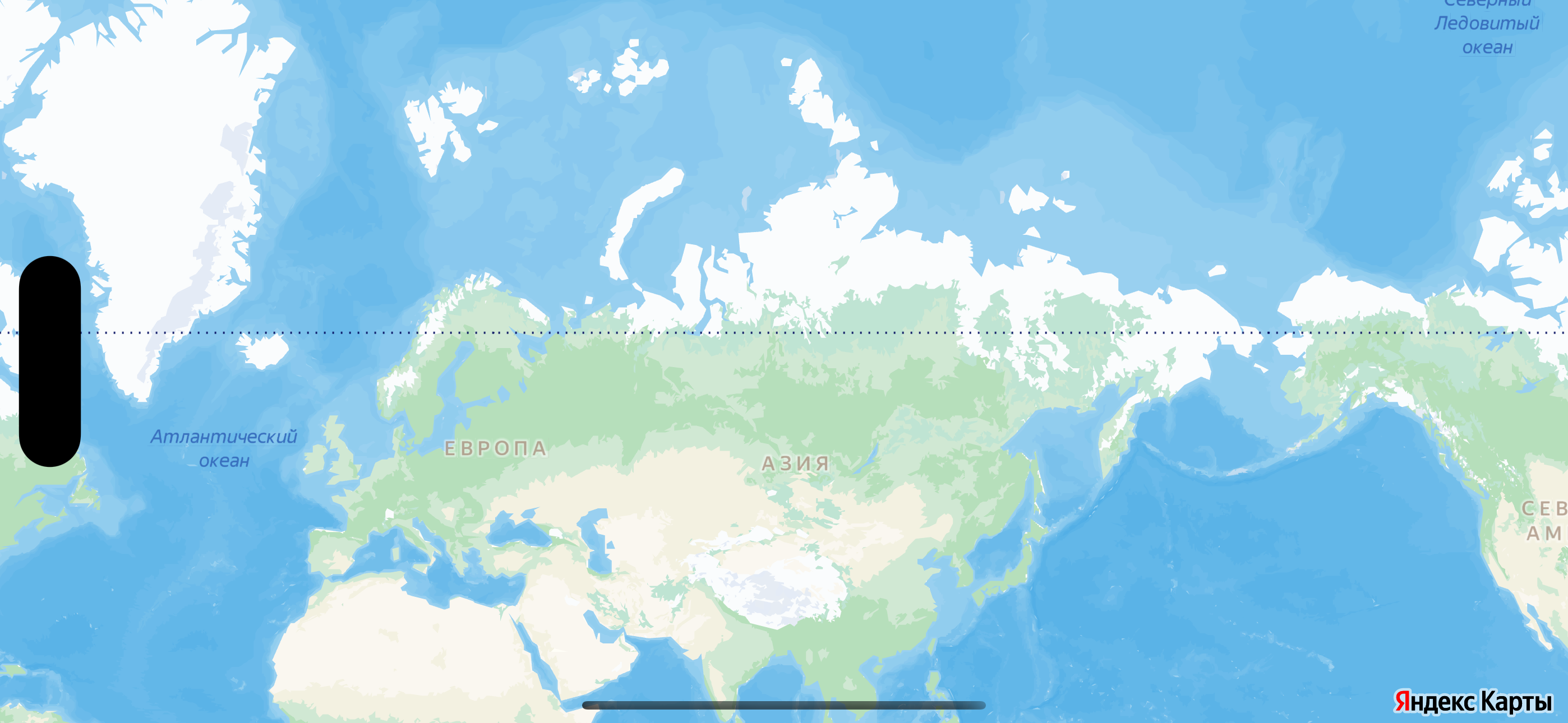 Карта с наименьшим увеличением