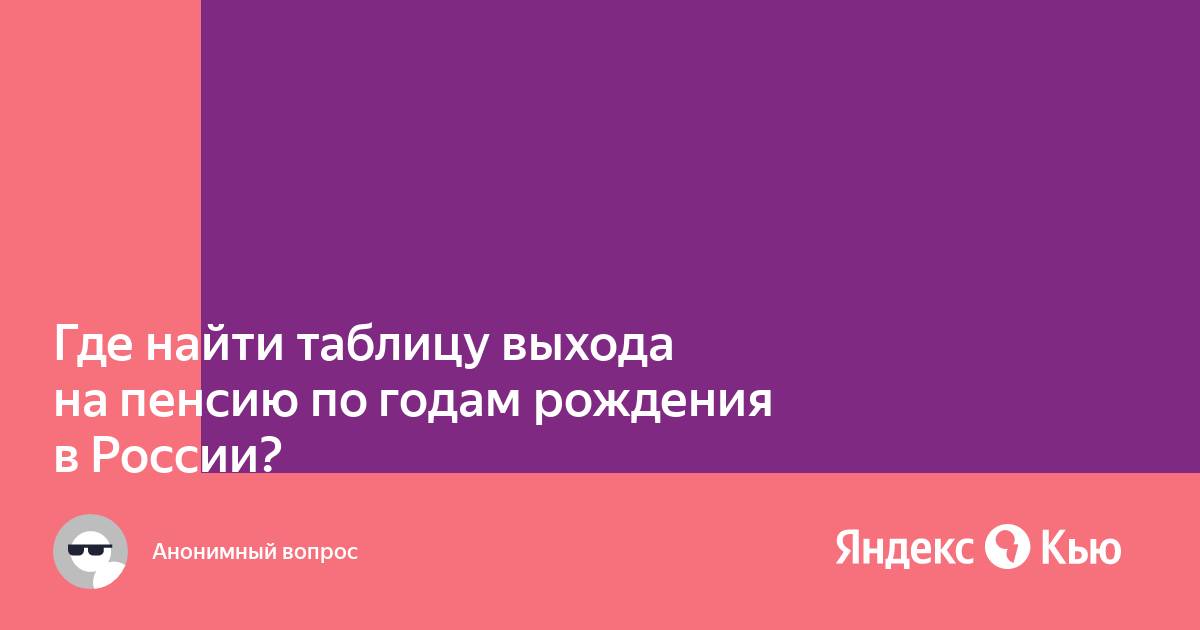 Схема выхода на пенсию по годам рождения для женщин по новому закону в россии